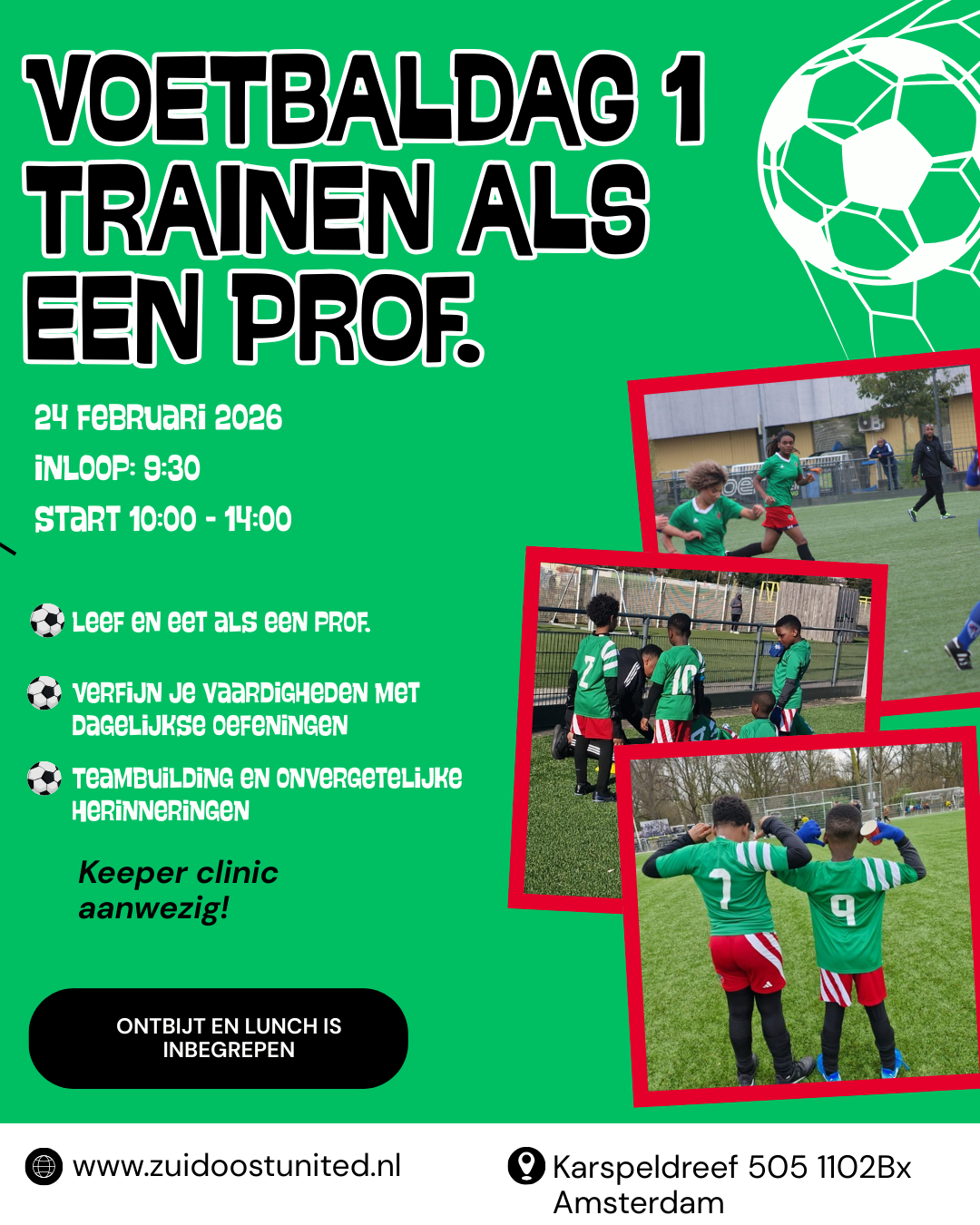 Voetbaldag 1 Trainen als een prof.