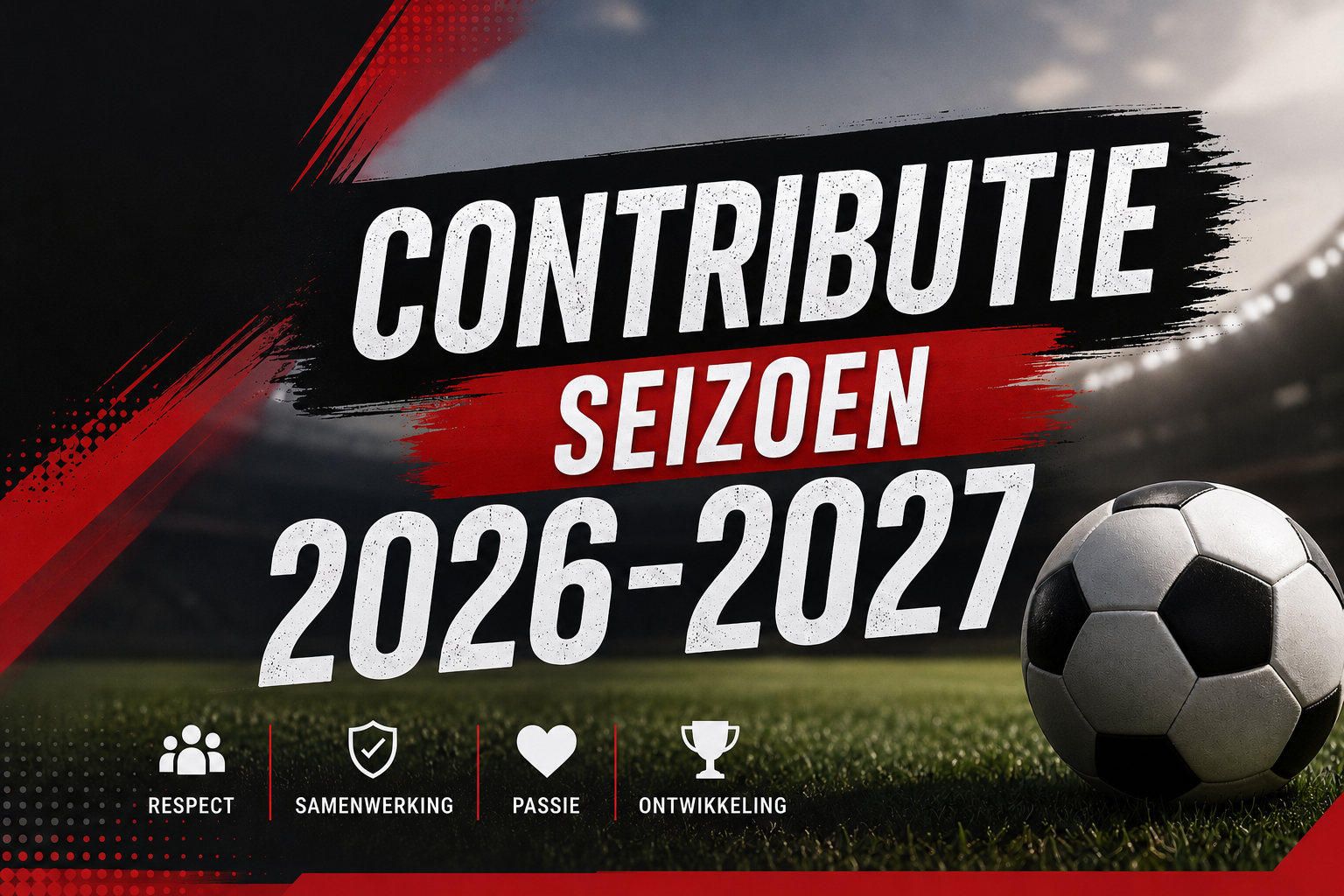 Voorstel contributie seizoen 2026-2027