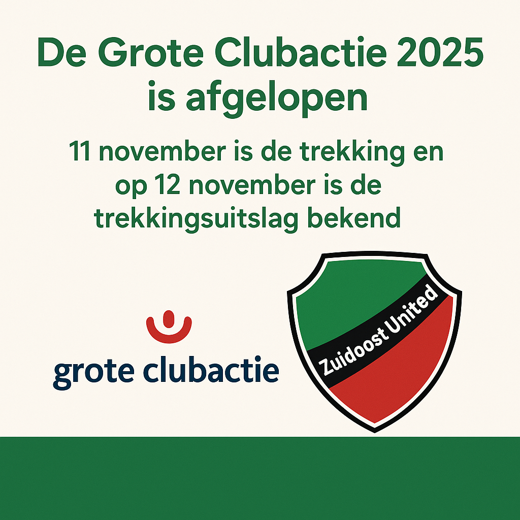 Einde Grote Clubactie 2025