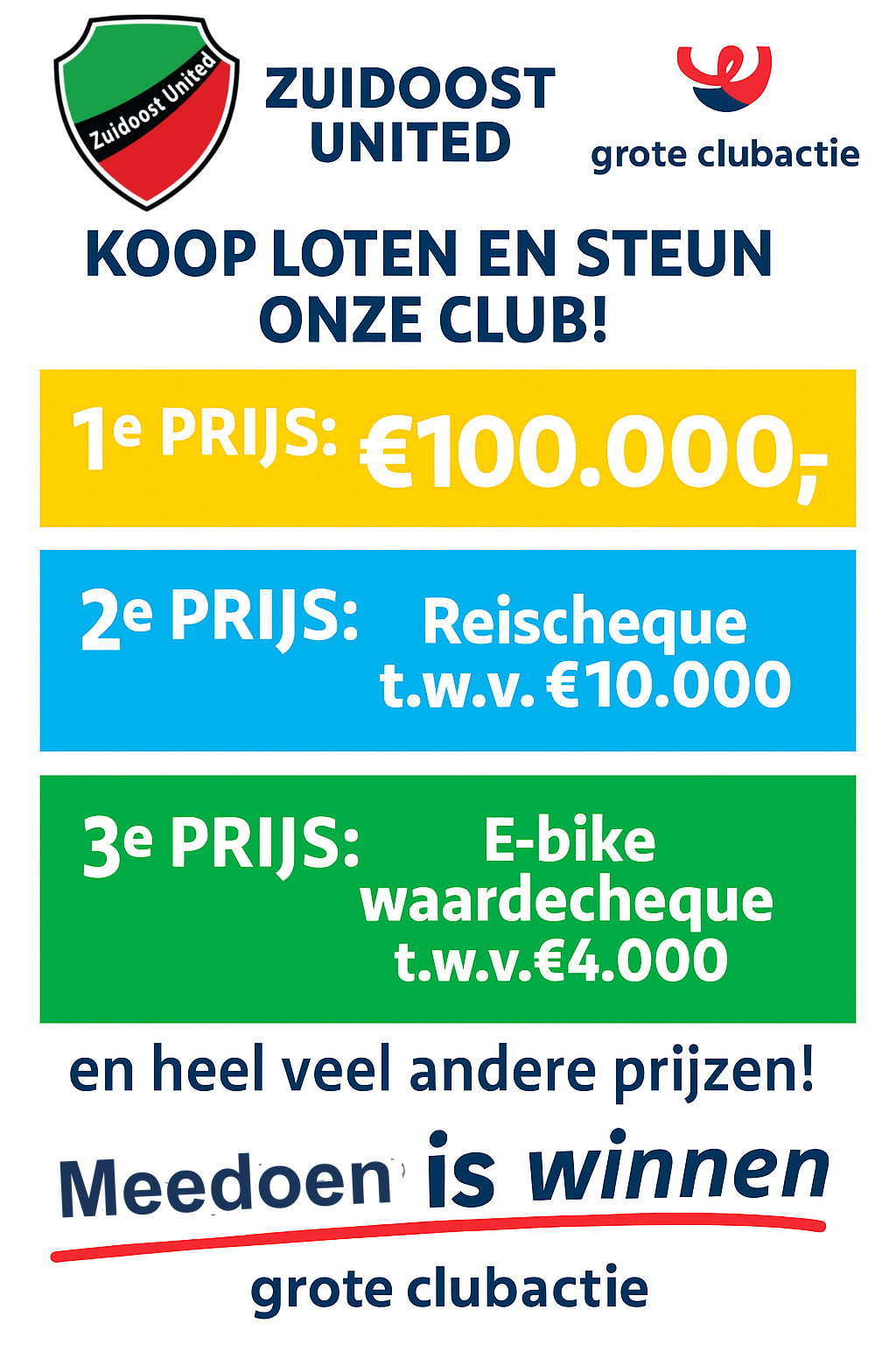 Steun onze club