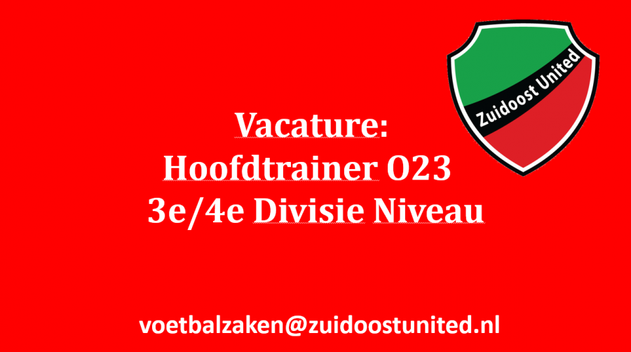 Gezocht trainer 023