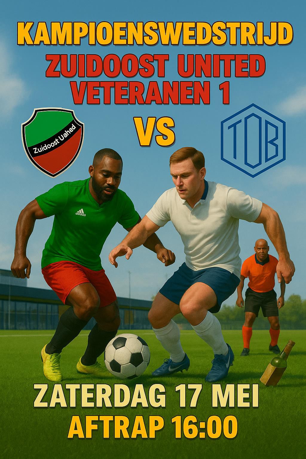 Kampioenswedstrijd veteranen 17 mei
