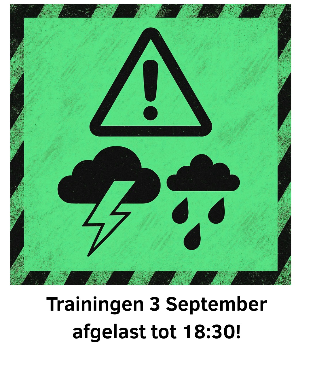 Trainingen 3 september
