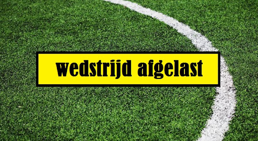 Wedstrijd afgelast!