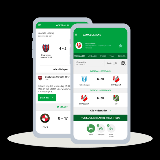 De voetbal app